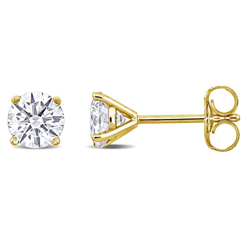 CREATED FOREVER | 14K Yellow Gold 1 CT Lab Grown Diamond TW Stud Earring