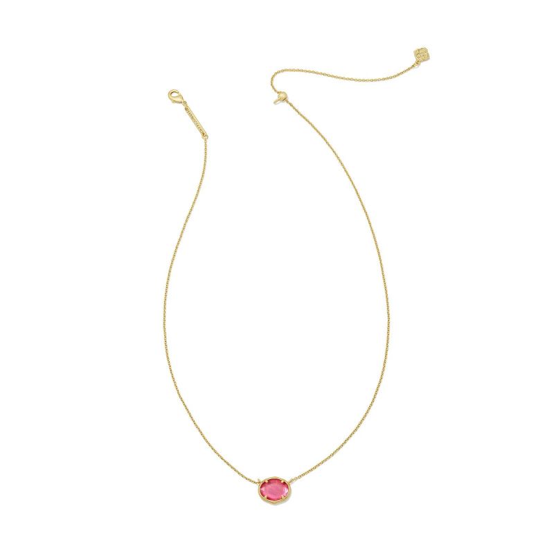 Kendra Scott Henley Pendant Necklace - Gold/Light Pink