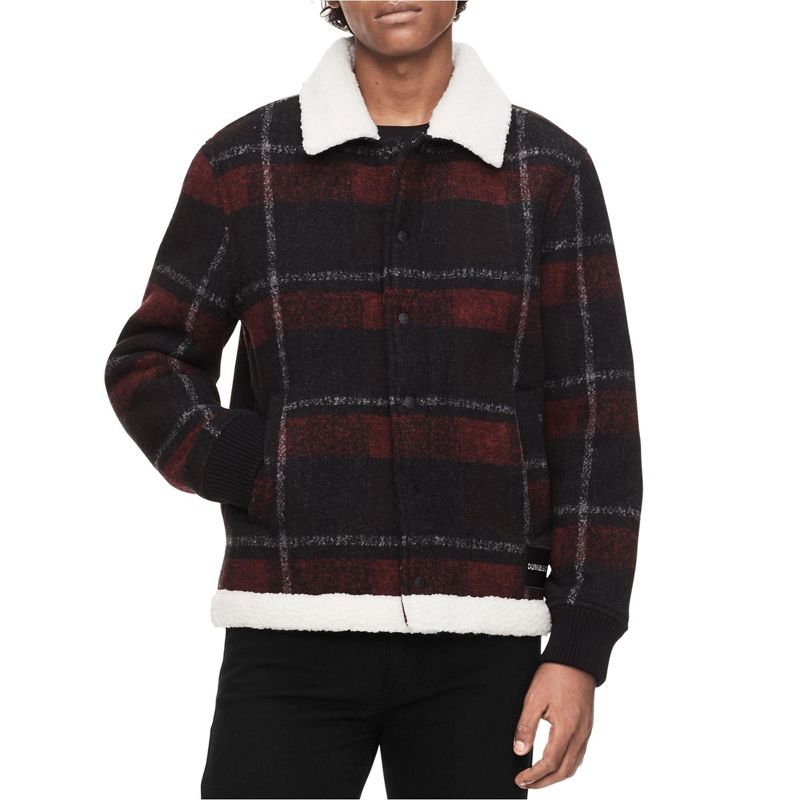 Calvin Klein Mens Lined Jacket, gray, Small