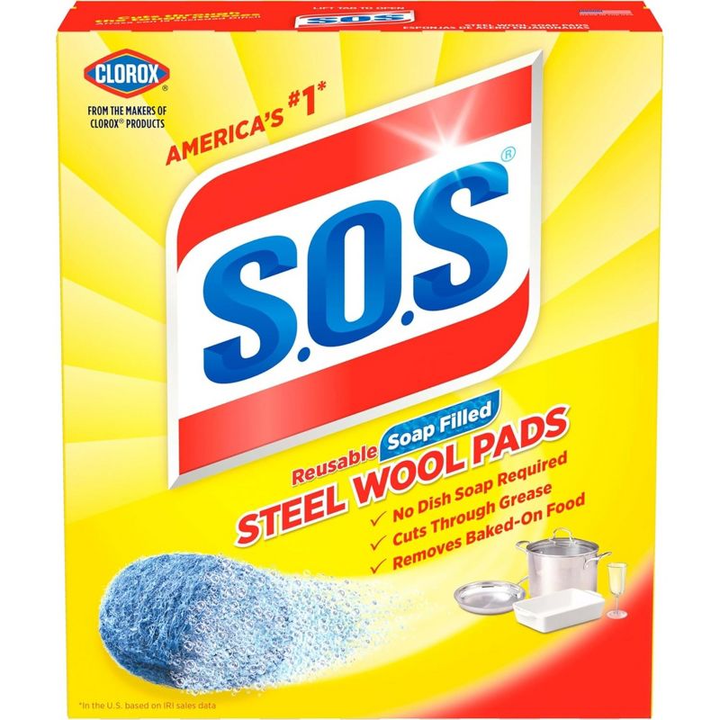 S.O.S. Steel Wool Soap Pads - 10 Count