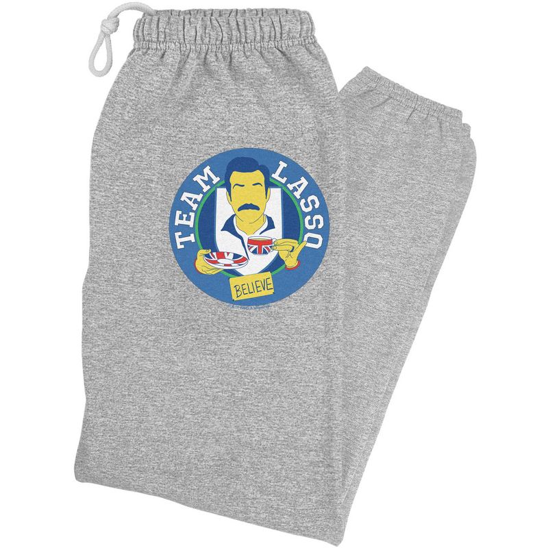 Ted Lasso Badge Mens Jogger Sweatpants Athletic Heather Large