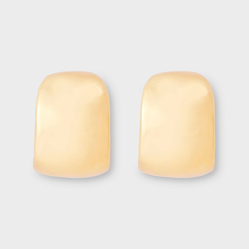 Chunky Square Hoop Earrings - A New Day™ Gold