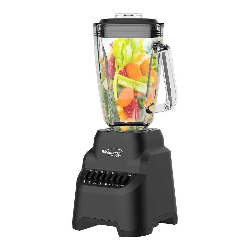 Brentwood 5.3-Cup 500-Watt 10-Speed Countertop Blender with Pulse Button in Black