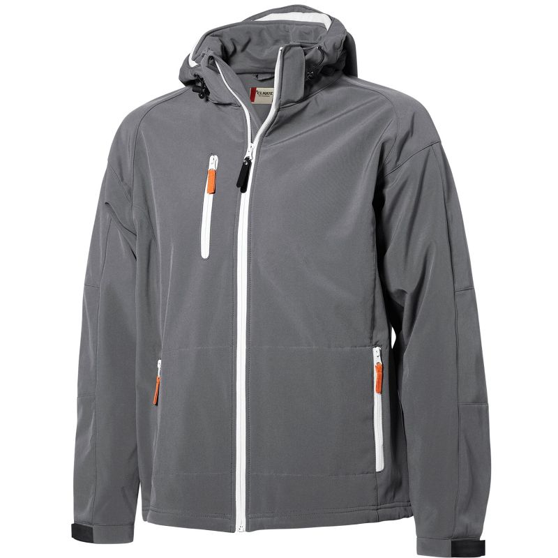 Clique Men's Serac Softshell Jacket - Grey - 4X Large