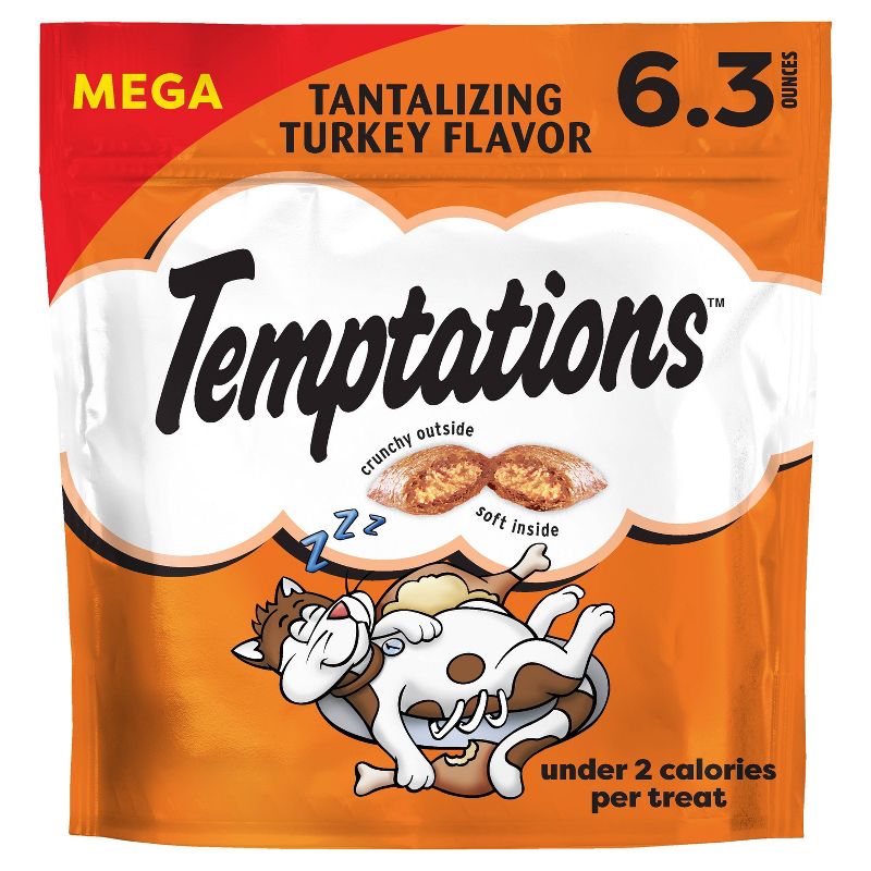Temptations Classic Turkey Crunchy Adult Cat Treats - 6.3oz