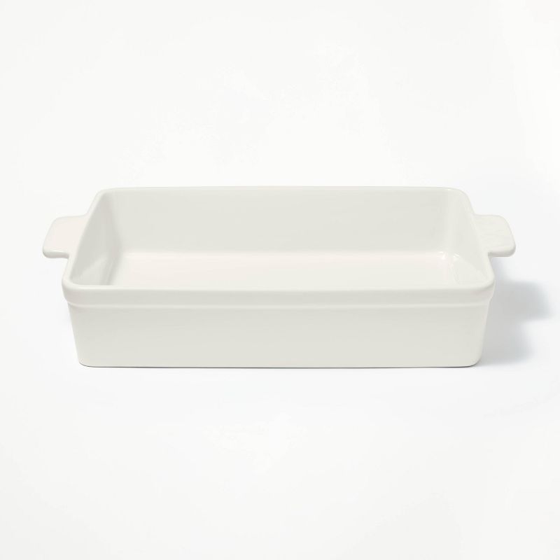 9"x13" Rectangle Stoneware Baking Dish Cream - Figmint™