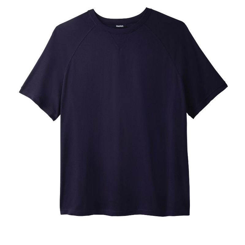 KingSize Short-Sleeve Fleece Sweatshirt - 7XL, Navy
