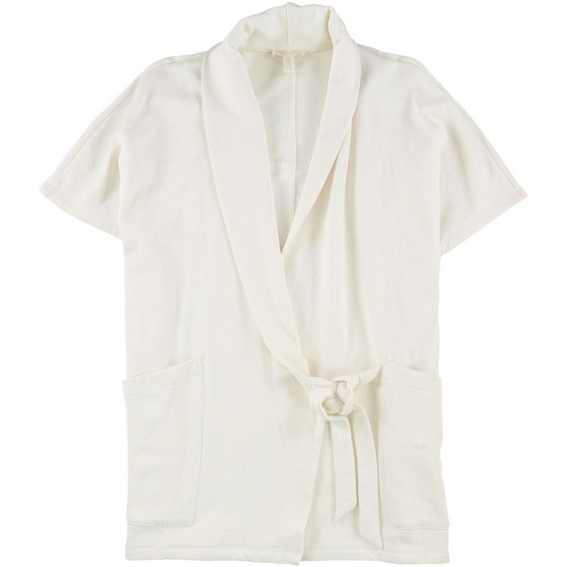 Eileen Fisher Womens Draped Wrap Jacket, ivory, XXS/XS