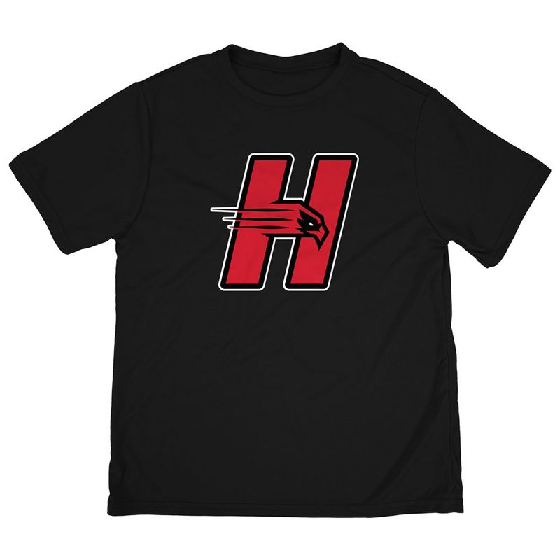 Boys' University of Hartford Sport T-Shirt Primary Logo Black Medium