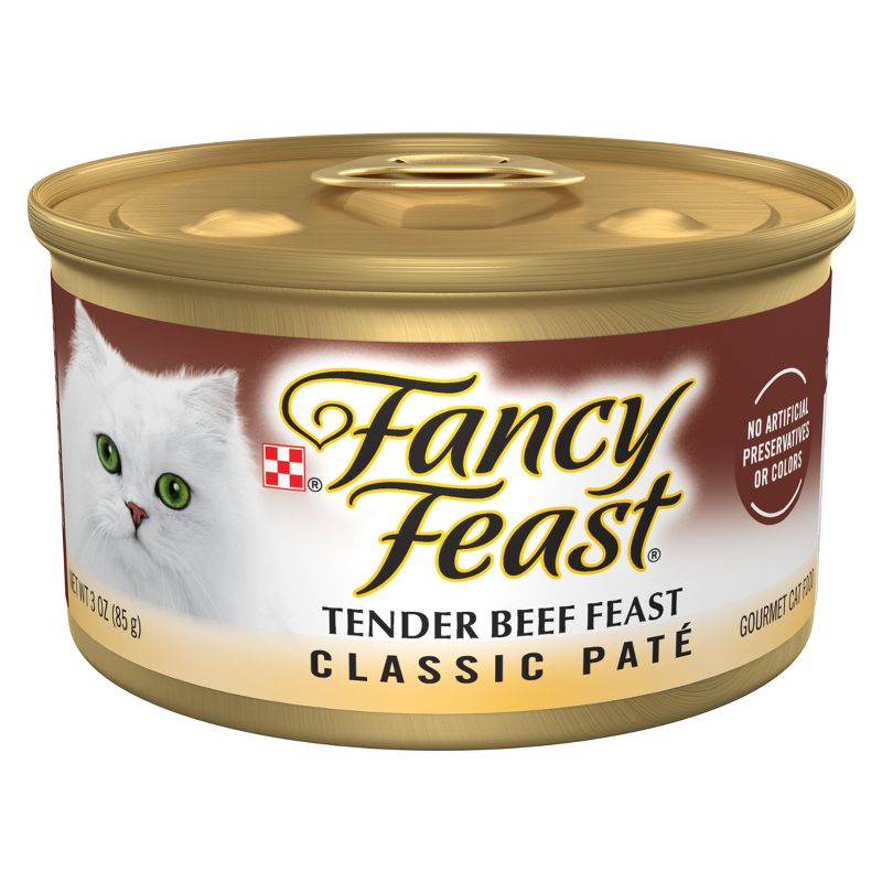 Purina Fancy Feast Classic Paté Gourmet Wet Cat Food Tender Beef Feast - 3oz
