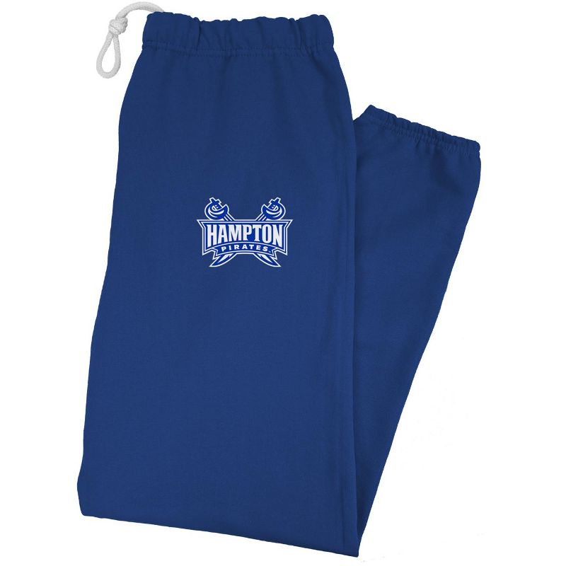 Men's Campus Lab Hampton University Officially Licensed Apparel - Primary Logo Team Color Jogger Sweatpants Royal Blue Large