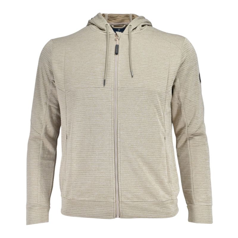 Weekender Men's Camano Island Zipper Hoodie Jacket | Khaki Melange Medium