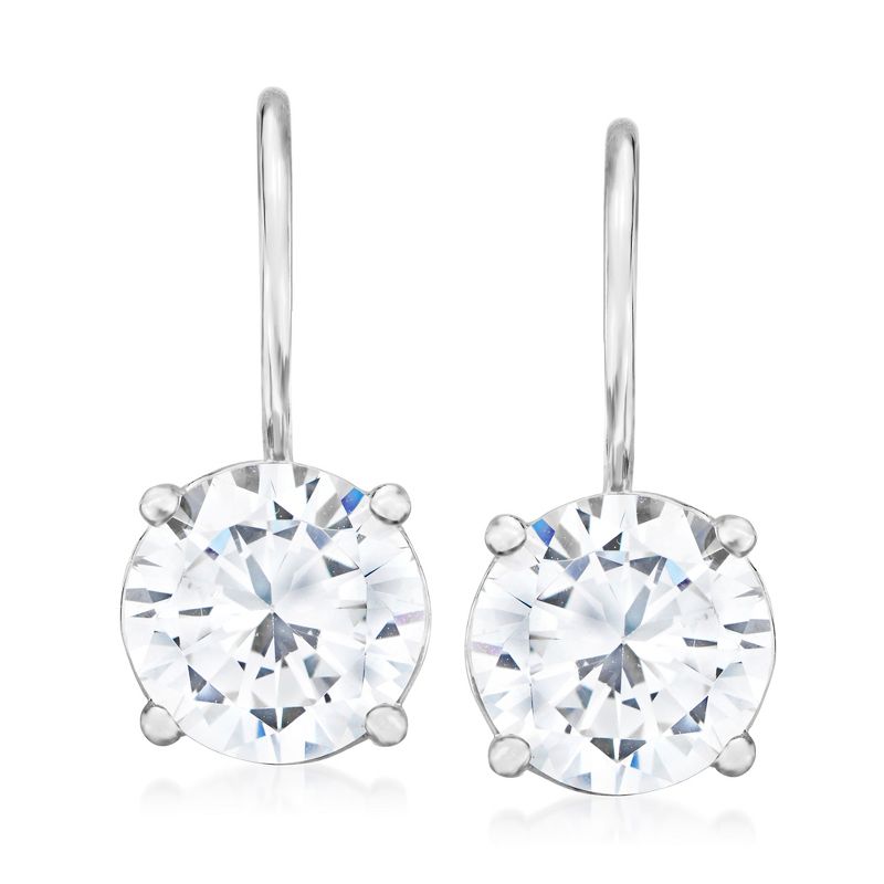 Ross-Simons 5.25 ct. t.w. CZ Drop Earring in Sterling Silver