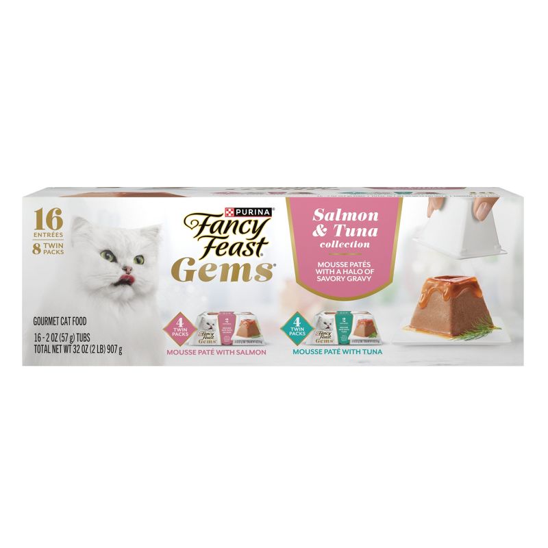 Fancy Feast Gems Tuna and Salmon Flavor Wet Cat Food - 2oz/16ct