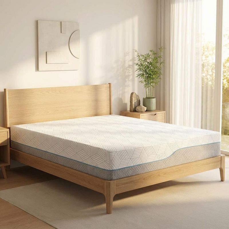 Dyonery 14 Inch Queen Extra Firm Memory Foam Mattress, Dual-Sided High Density Bed for Back Pain Relief, Fiberglass-Free Gel Support