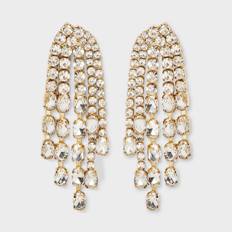 SUGARFIX by BaubleBar Sparkling Starfall Earrings - Gold