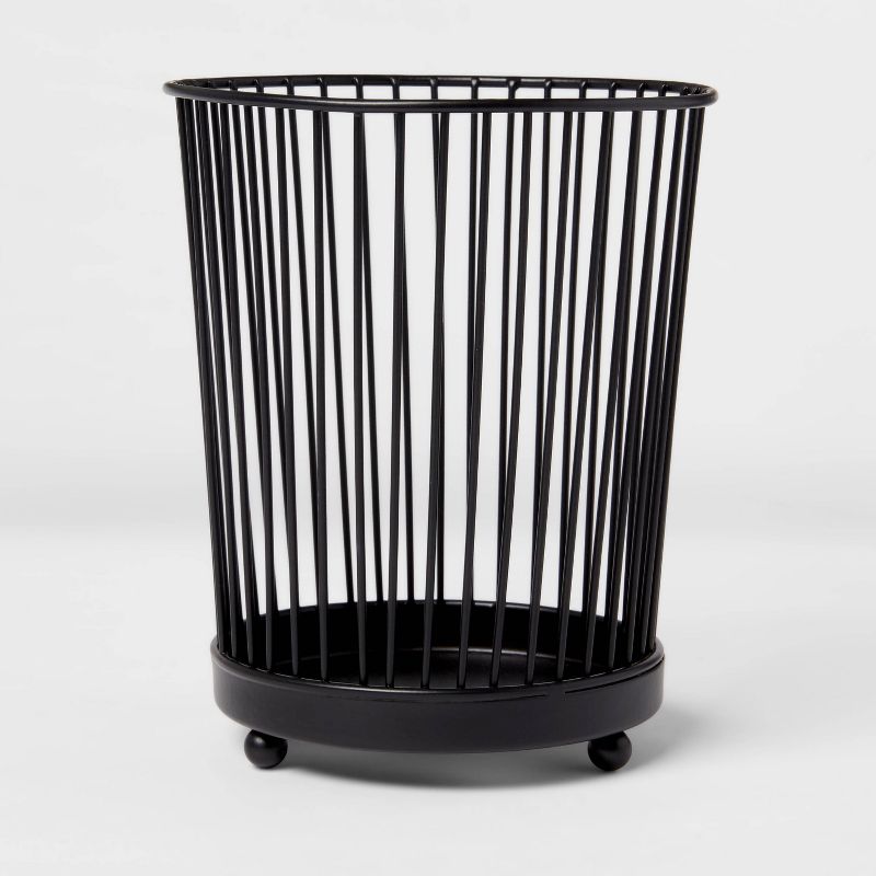 Iron Wire Utensil Holder Black - Threshold™: Kitchen Storage, Utensil with Wired Mesh, 6.6" Height, Spot Clean