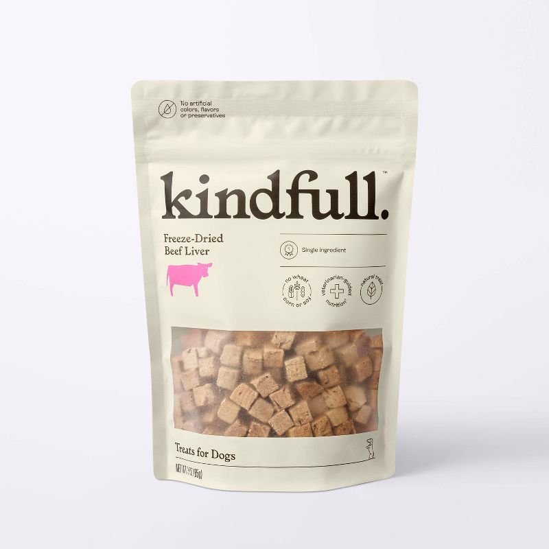 Freeze-Dried Dog Treats Beef Liver - 3oz - Kindfull™