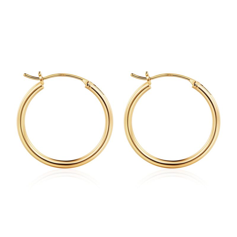 Turandoss Gold Hoop Earrings for Women Hypoallergenic, Earring Set for Sensitive Ears, Gold Jewelry, Birthday Valentine's Day Gifts for Women, 13MM