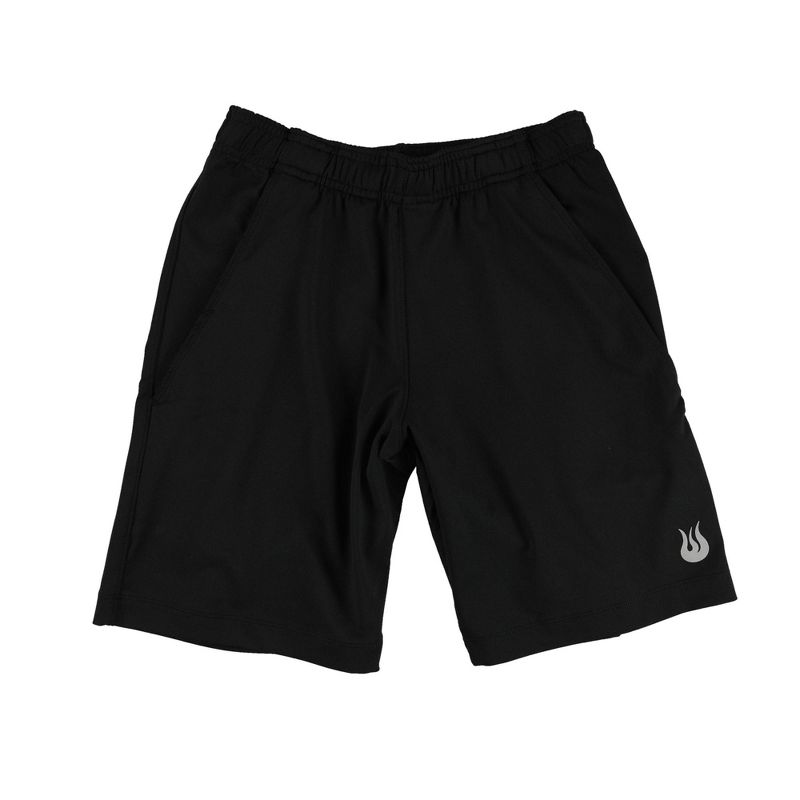 SOLFIRE Mens Woven Athletic Workout Shorts, jetset, X-Small