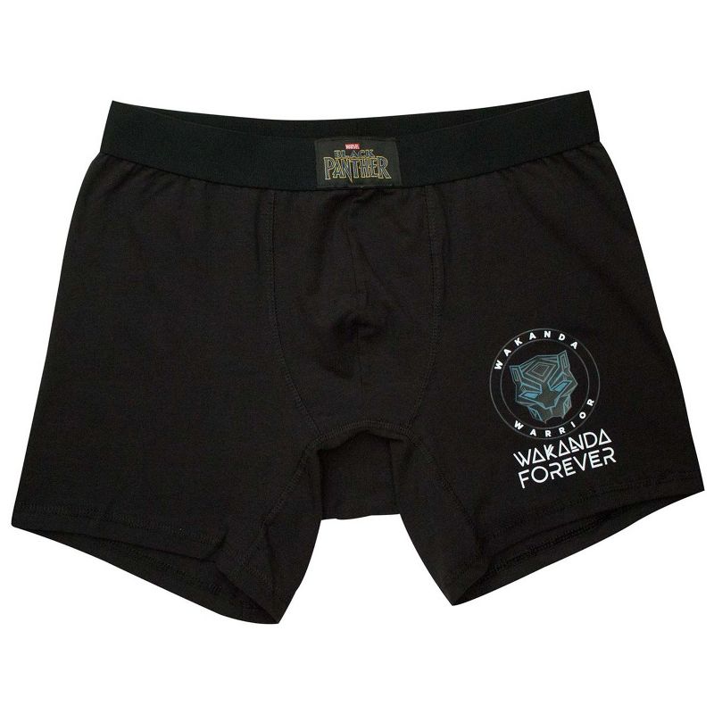 Mens Black Panther Wakanka Forever Underwear Boxer Briefs - Small (28-30)