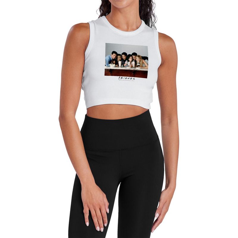 Women's Milkshake Sleeveless Crop Top Tank White X Small