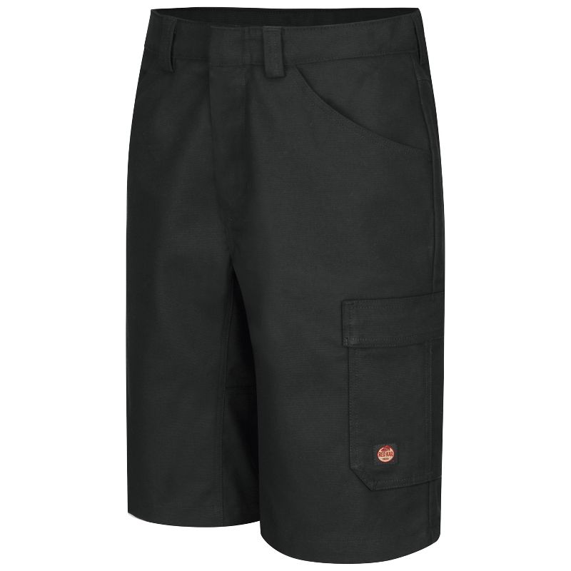 Red Kap Men's Performance Shop Shorts, Black - 34