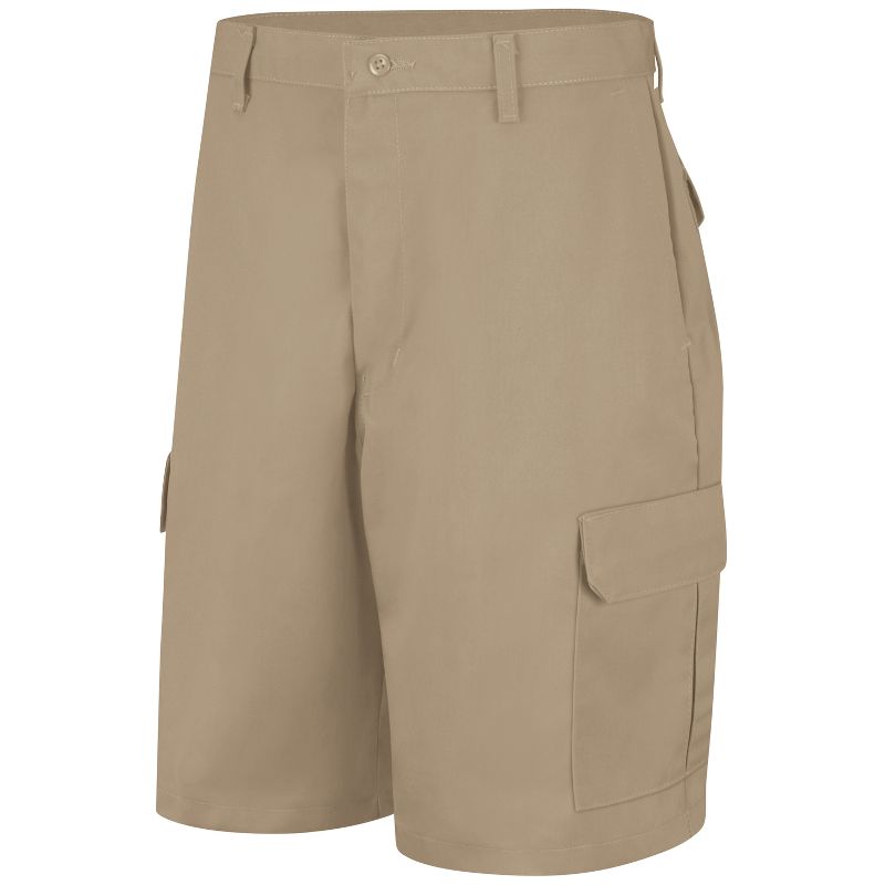 Red Kap Men's Cargo Shorts, Khaki - 36