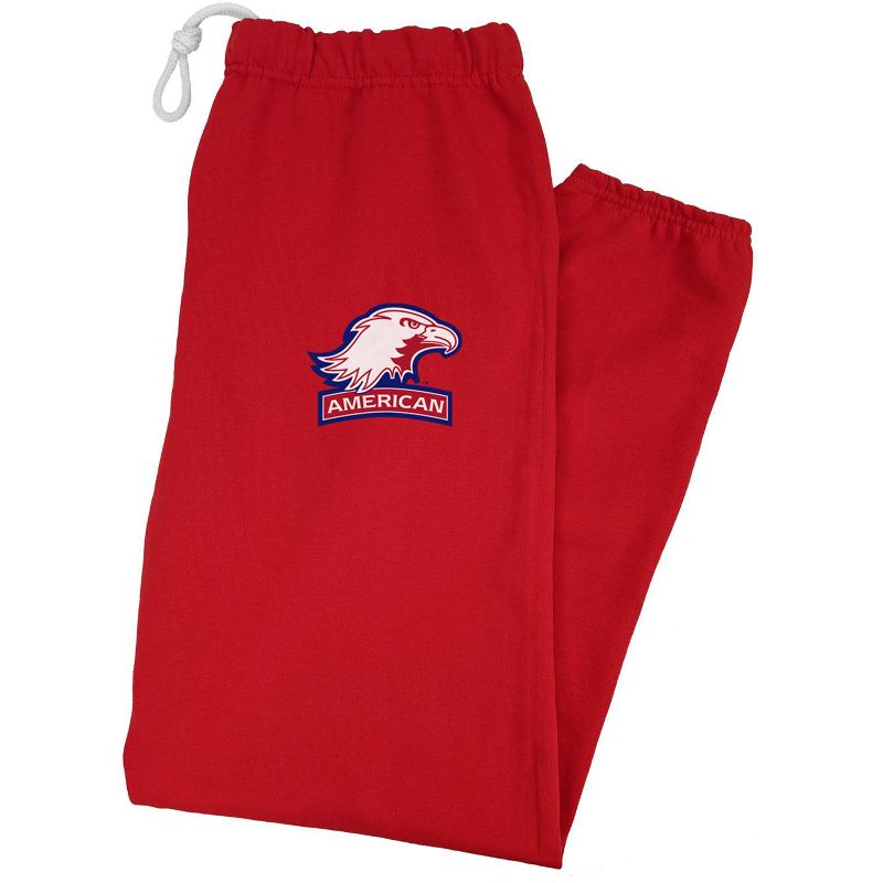 Men's Campus Lab American University Officially Licensed Apparel - Primary Logo School Color Jogger Sweatpants Red Small