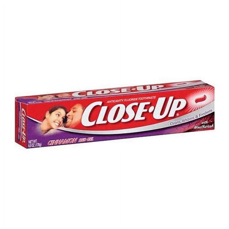 Close Up - Ultra Cinnamon Red Refreshing Gel, Anticavity Fluoride Toothpaste, 6 Oz