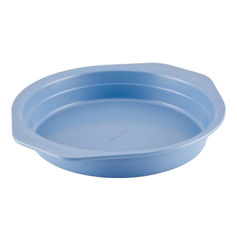 Farberware Easy Solutions 9" Nonstick Bakeware Round Cake Pan Blue: Steel Baking Pan, Dishwasher-Safe, Lifetime Warranty