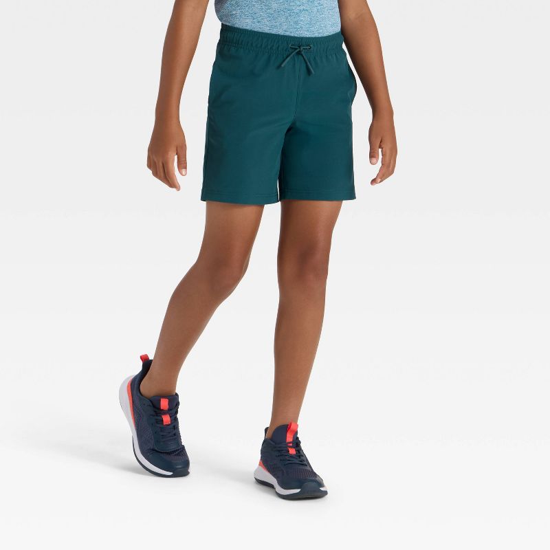 Boys' Hybrid Shorts - All In Motion™ Teal Blue M
