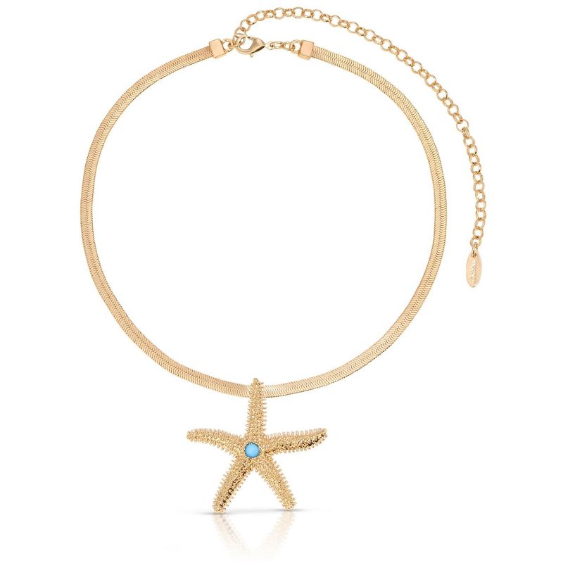 Mermaid Cove Starfish Pendant Necklace - Ettika