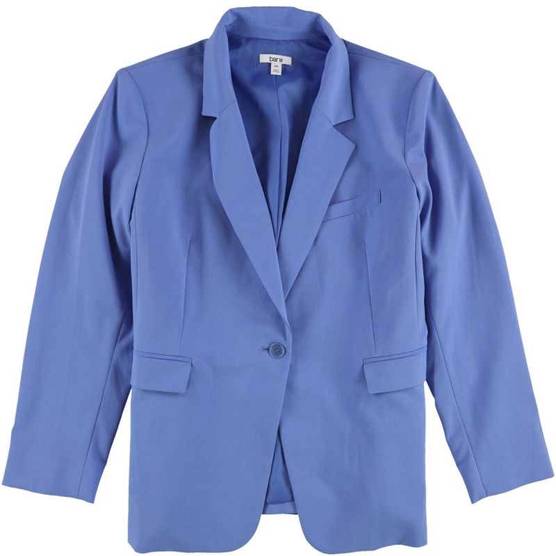 bar III Womens Solid Blazer Jacket, blue, XX-Large