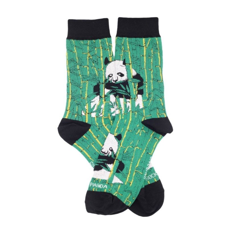 Panda Sitting in Bamboo Socks the Sock Panda (Men's Sizes, Adult Large)