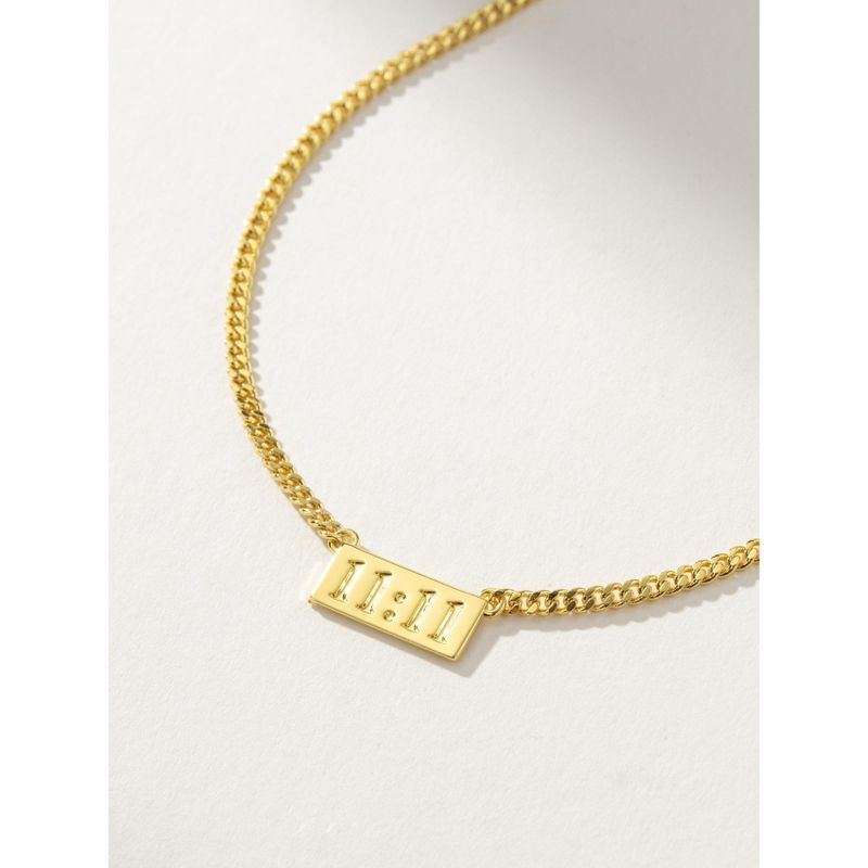 Uncommon James 11:11 Pendant Necklace Gold