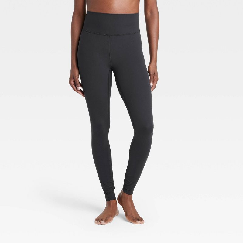 Women's Everyday Soft Ultra High-Rise Leggings - All In Motion™ Black XXL: Moisture Wicking, Quick Drying, UPF 50+