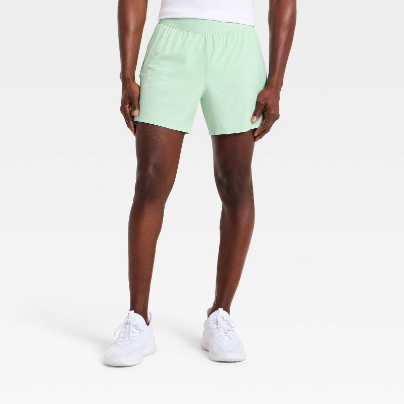 Men's Run Shorts 5" - All In Motion™ Light Mint Green S