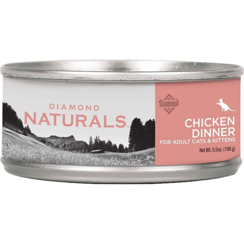 Diamond Naturals All Ages Chicken Pate Cat Food 5.5 oz