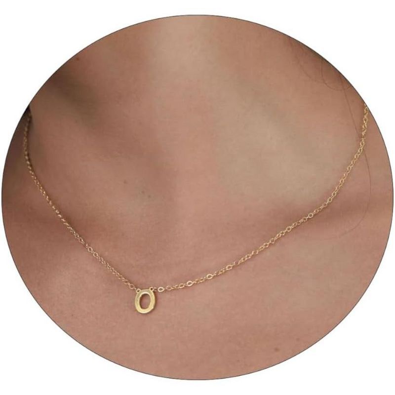 Delicate Heart Pendant Necklace, 14K Gold Plated Dainty Chain, Gift for Women