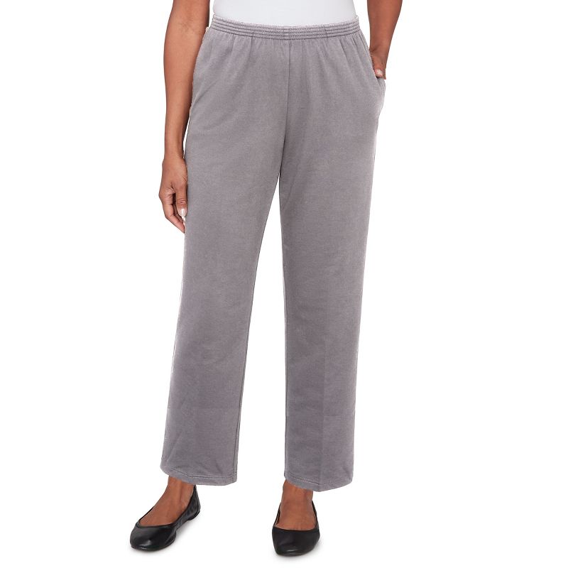 Alfred Dunner Women's Classic French Terry Average Length Pant