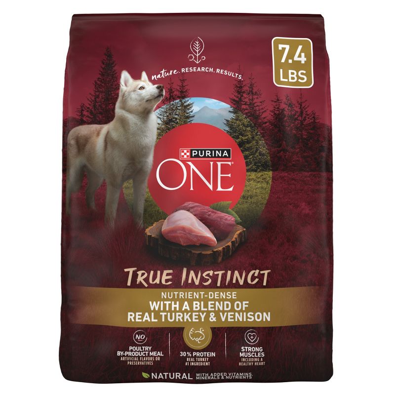 Purina ONE SmartBlend True Instinct Natural Real Turkey & Venison Flavor Dry Dog Food - 7.4lbs