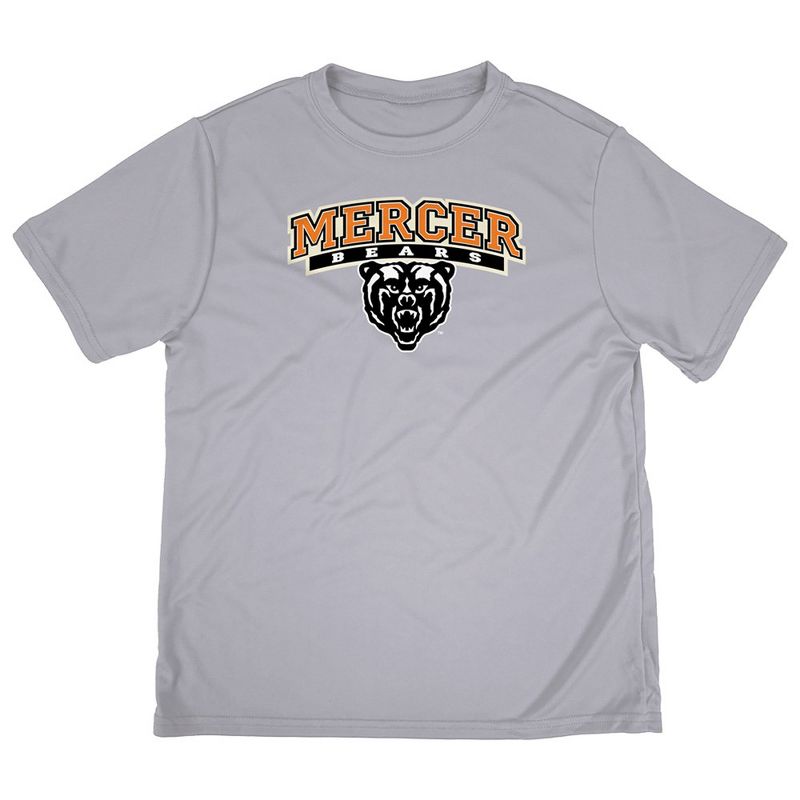Boys' Mercer University Sport T-Shirt Primary Logo Athletic Heather Small