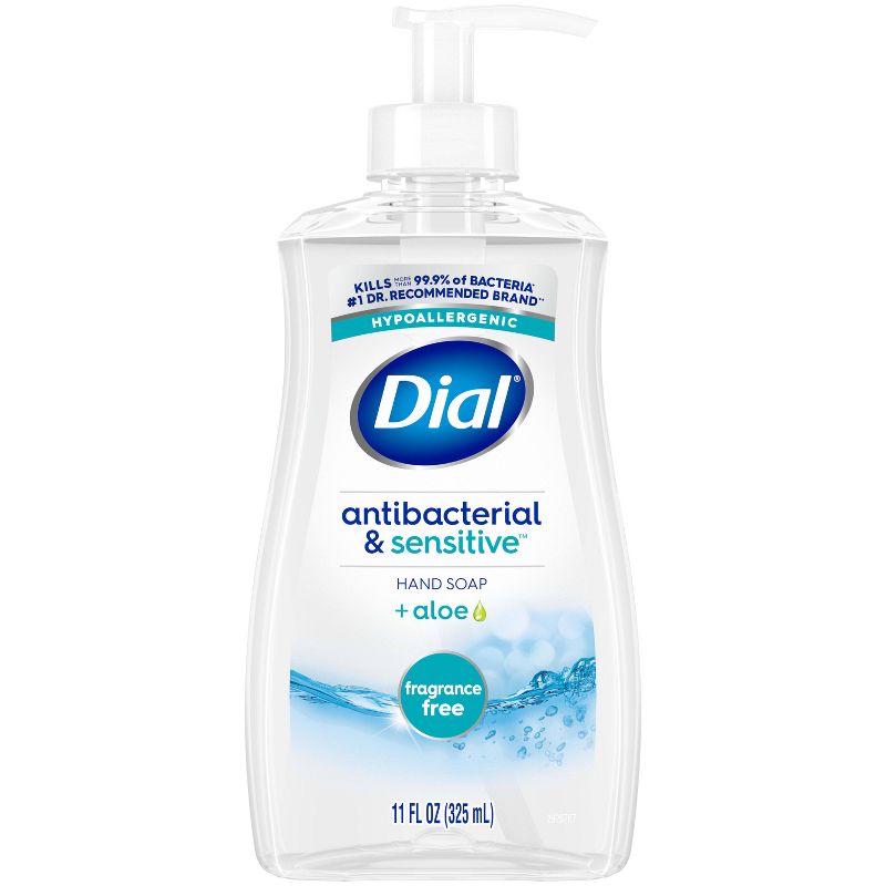Dial Antibacterial Sensitive Hand Soap - Fragrance Free - 11 fl oz
