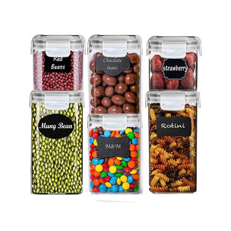 Racxily Kitchen Variety Set of 5 Pantry Organization Canisters with Lids, Multi-Purpose Kitchen Storage and Organization Solution