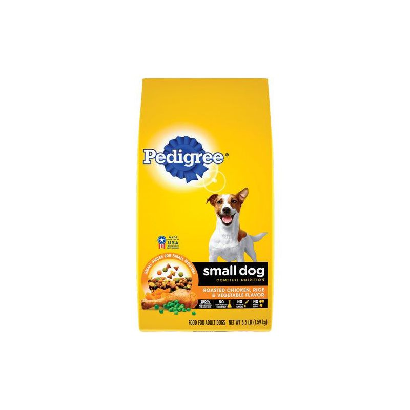 Pedigree Small Dog Complete Nutrition 3.5 Lb. Roasted Chicken, Rice & Vegetable Adult Dry Dog Food