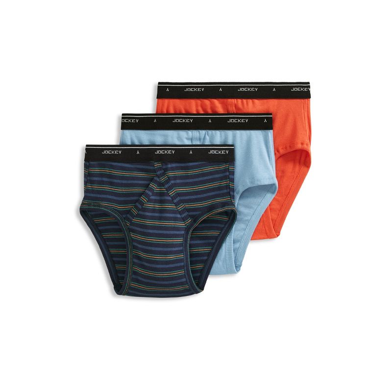 Jockey Men's Classic Low Rise Brief - 3 Pack 36 Autumn Stripe