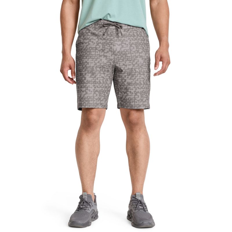 Jockey Men's EVERACTIVE 8.5" Knit Short 2XL Stumbling Stencils