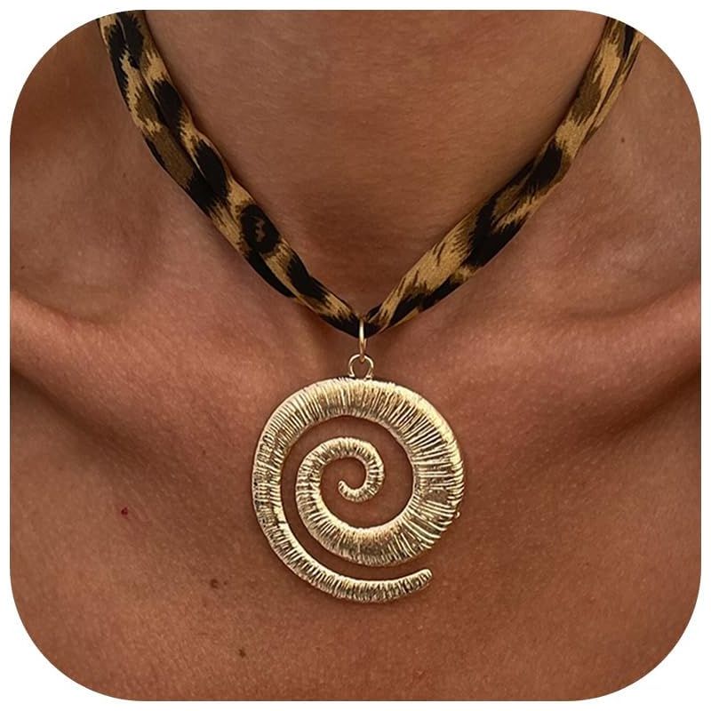 Gold Charm Scarf Necklace - Starfish, Cross & Flower Boho Beach Jewelry for Women Gold One Size