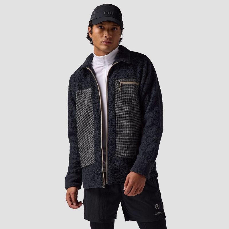 Backcountry, Wander Pile-Fleece Shirt Jacket- Men's, Black, XL